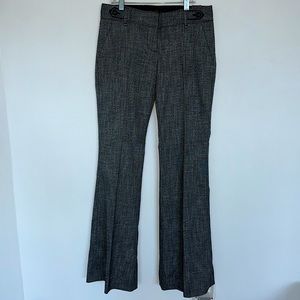 The Limited flat front wide leg mid rise faux tweed Drew fit trousers. Size 0